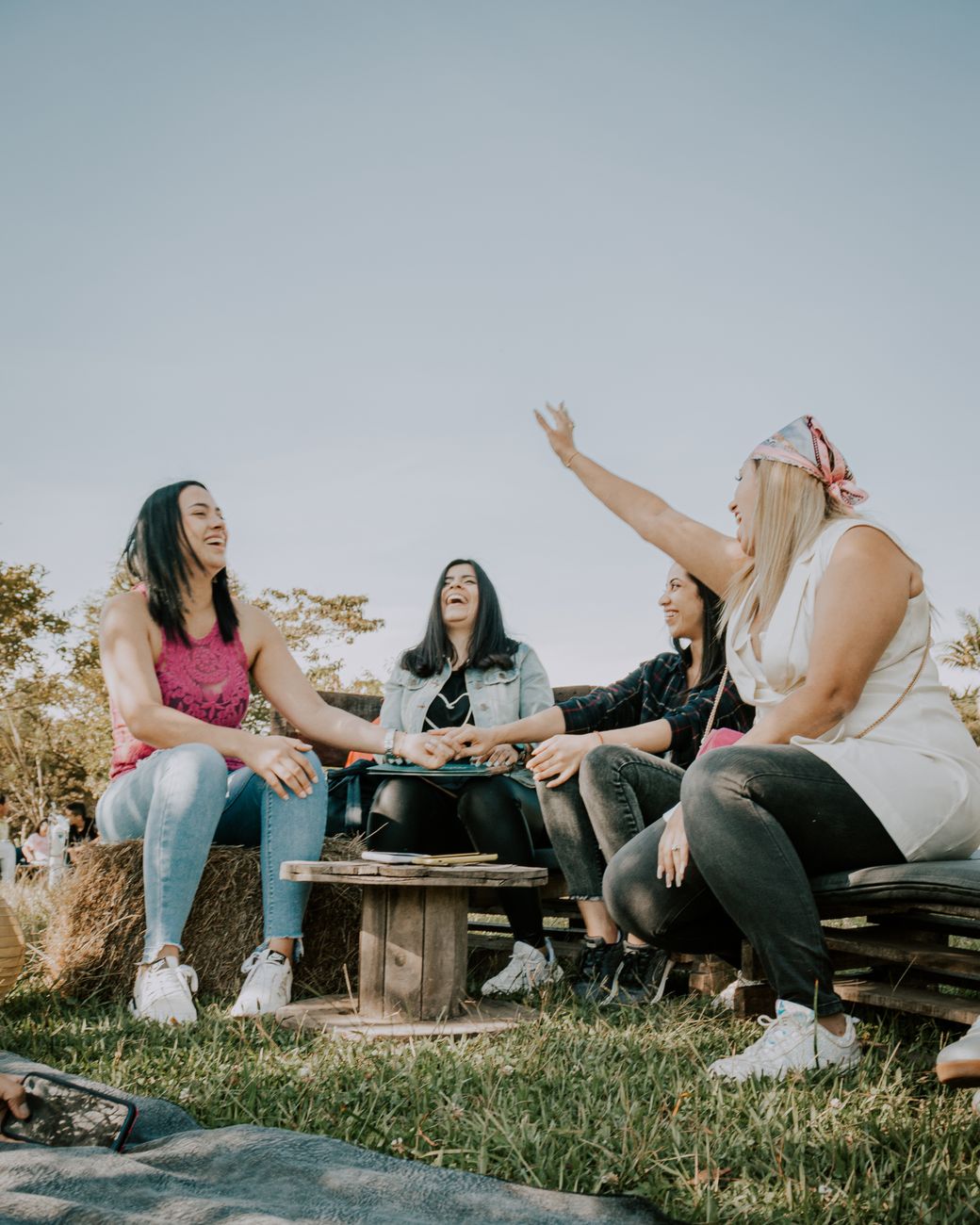 friends spending time together